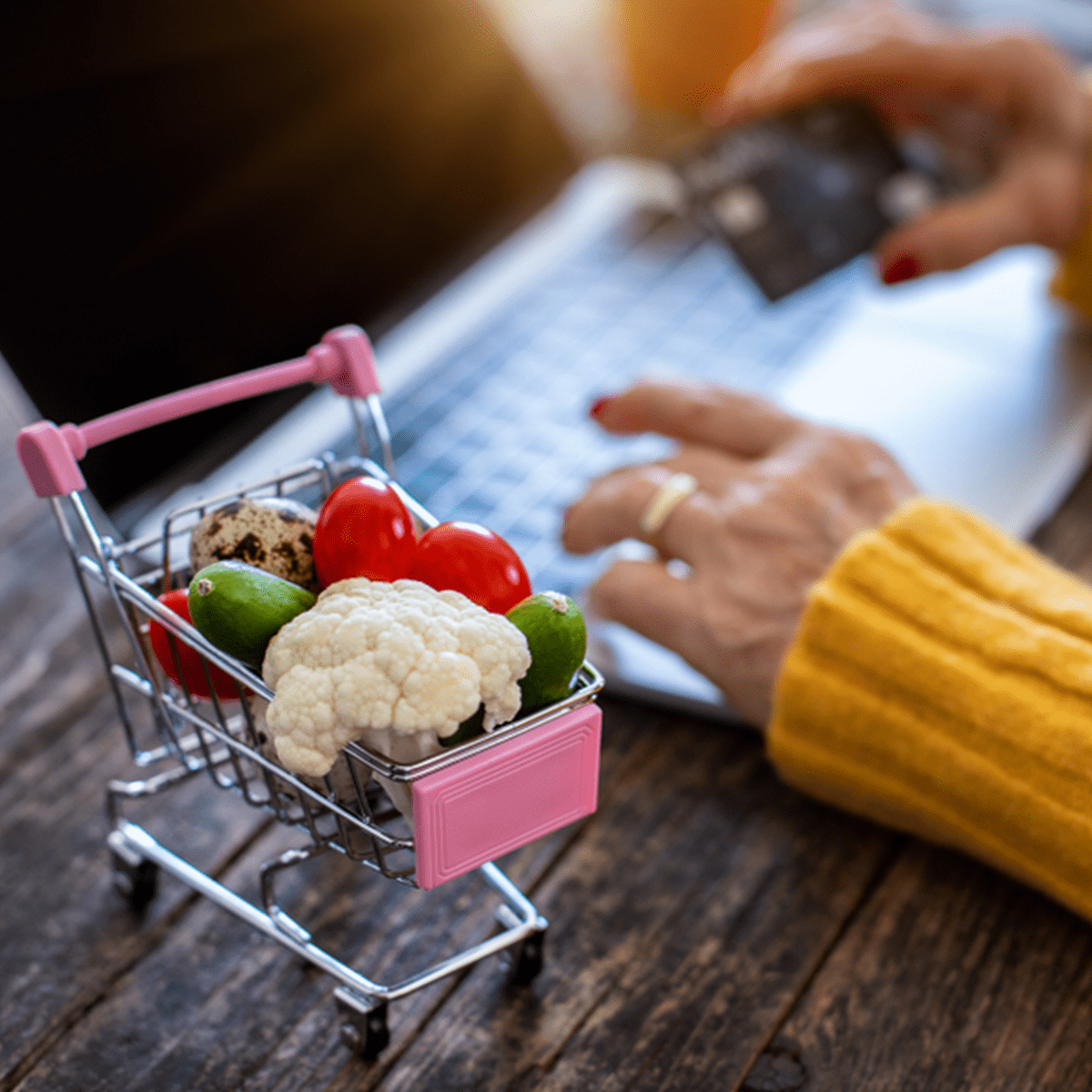 Logistique E-commerce alimentaire -caddie -Etyo